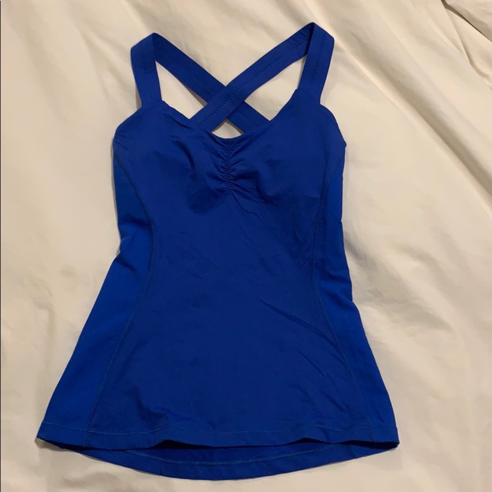 Lululemon royal blue workout top